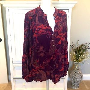 Free People Blouse Purple